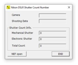 Nikon Shutter Count Software